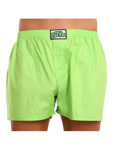Styx Boxeri bărbați Styx elastic clasic verzi