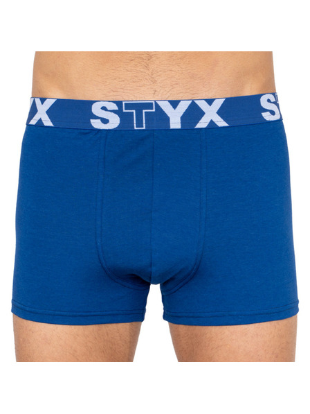 Styx Boxeri bărbați Styx elastic sportiv supramărime albastru închis