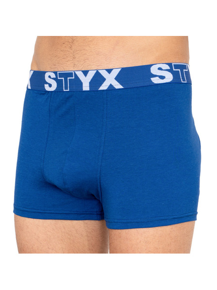 Styx Boxeri bărbați Styx elastic sportiv supramărime albastru închis