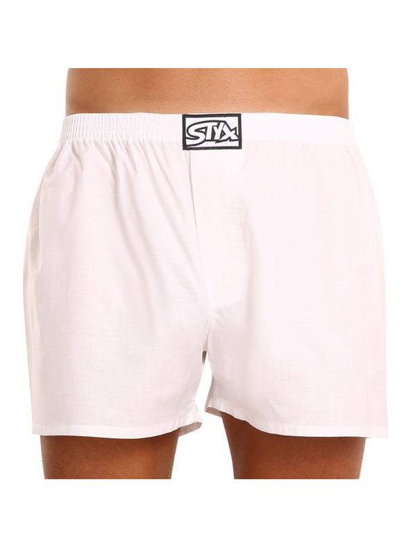 Styx Boxeri bărbați Styx elastic clasic albi