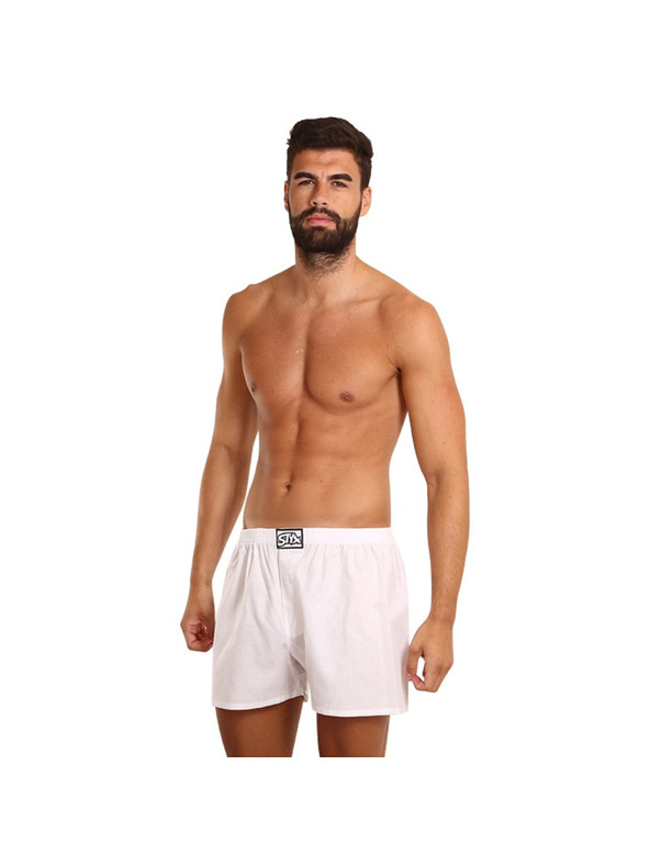 Styx Boxeri bărbați Styx elastic clasic albi