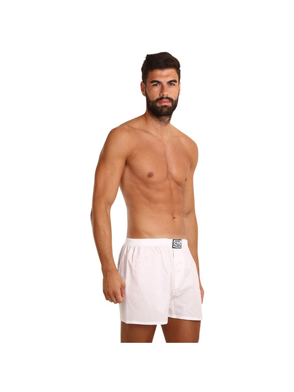 Styx Boxeri bărbați Styx elastic clasic albi