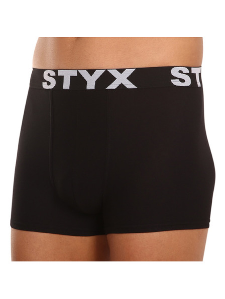 Styx Boxeri bărbați Styx elastic sportiv supramărime negri