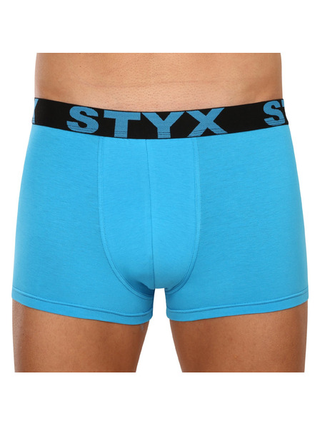 Styx Boxeri bărbați Styx sport elastic albastru deschis