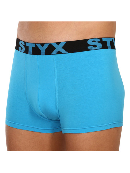 Styx Boxeri bărbați Styx sport elastic albastru deschis