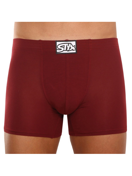 Styx Boxeri lungi bărbătești Styx talie clasică vișiniu