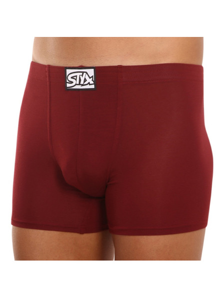 Styx Boxeri lungi bărbătești Styx talie clasică vișiniu