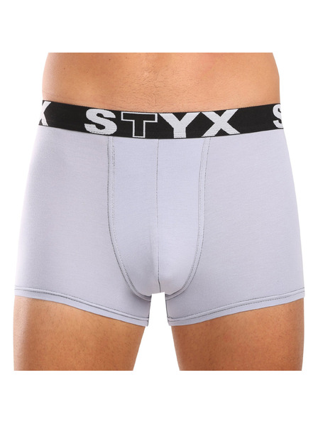 Styx Boxeri bărbați Styx elastic sportiv gri deschis