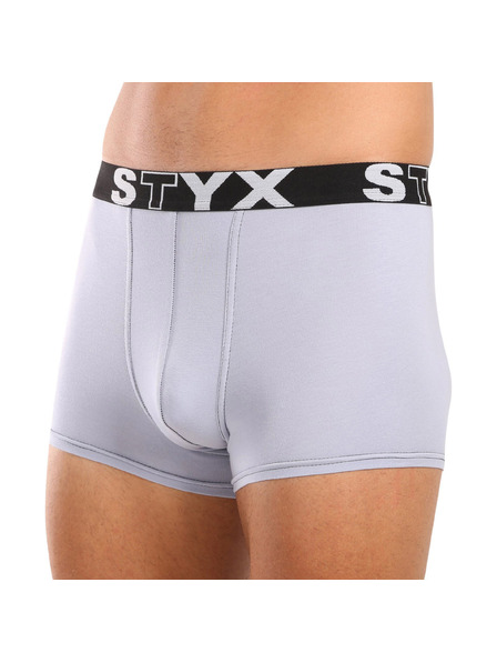 Styx Boxeri bărbați Styx elastic sportiv gri deschis