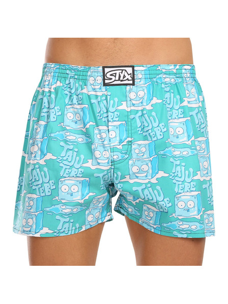 Styx Set de trei - pantaloni scurți bărbătești Styx art bandă clasică multicolori