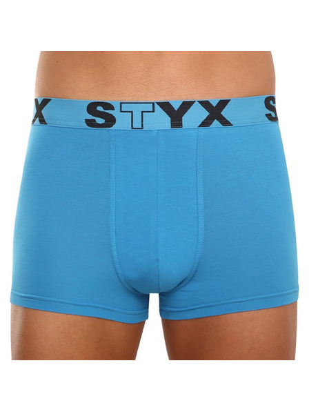 Styx Boxeri bărbați Styx sport elastic albastru deschis