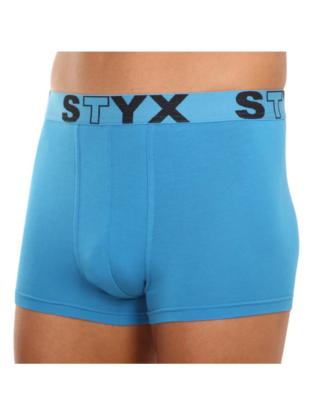 Styx Boxeri bărbați Styx sport elastic albastru deschis