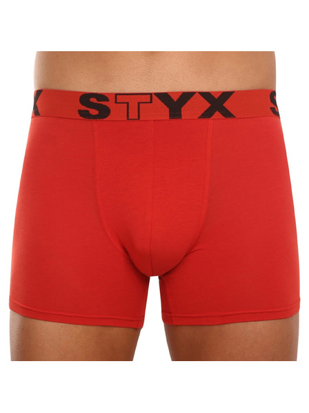 Styx Boxeri lungi bărbătești Styx talie sport roșu