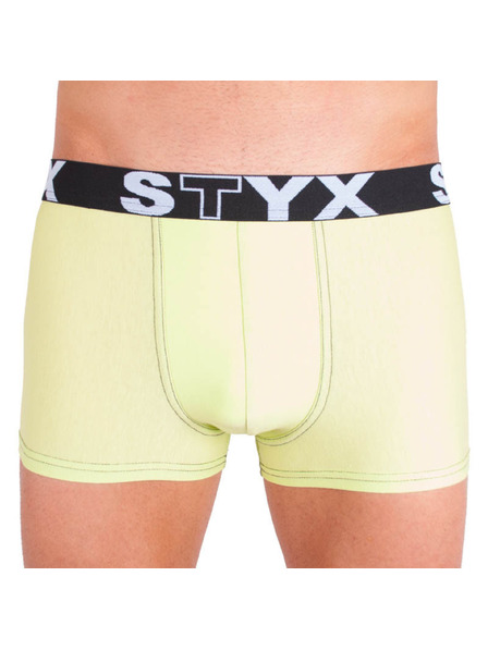 Styx Boxeri bărbătești Styx talie sport supramărime verde deschis