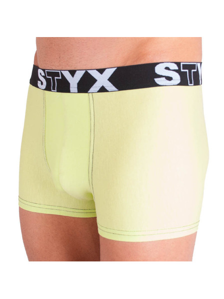 Styx Boxeri bărbătești Styx talie sport supramărime verde deschis