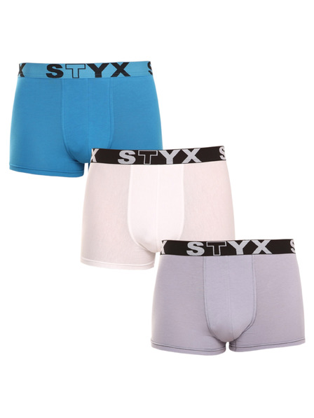 Styx Set de trei - boxeri bărbați Styx sport elastic multicolor