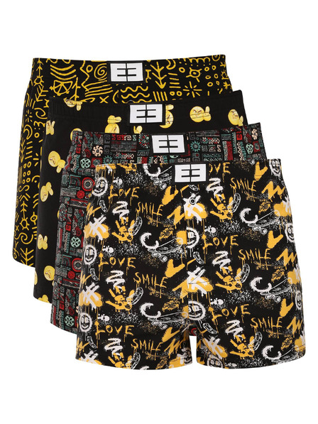Nedeto Set de patru - boxeri pentru bărbați Nedeto multicolori