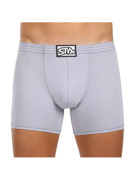 Styx Pantaloni scurți boxeri bărbați Styx long clasic gri deschis