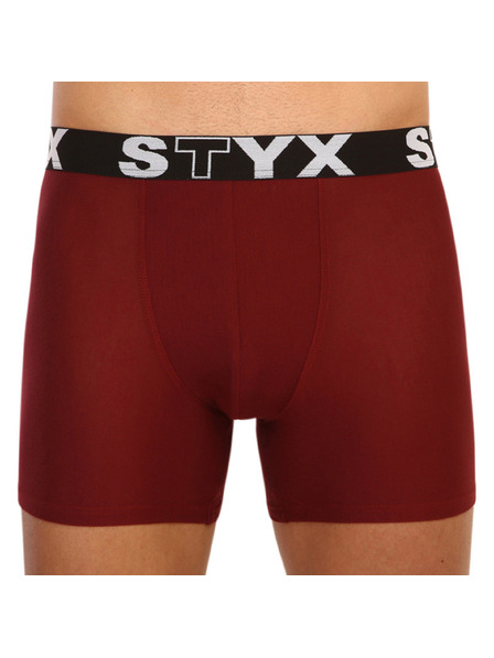 Styx Boxeri lungi bărbătești Styx talie sport vișiniu