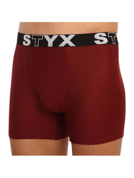 Styx Boxeri lungi bărbătești Styx talie sport vișiniu