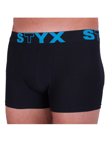 Styx Boxeri bărbați Styx elastic sportiv supramărime negri