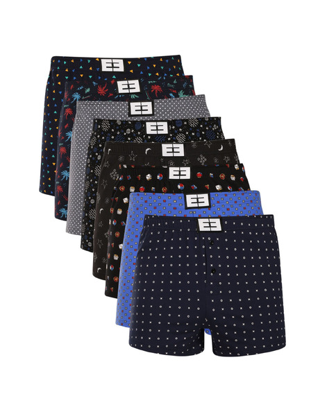 Nedeto Set de opt - boxeri pentru bărbați Nedeto multicolori