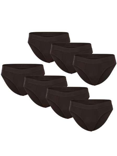 Nedeto Set de șapte - Slip-uri bărbătești Nedeto negru