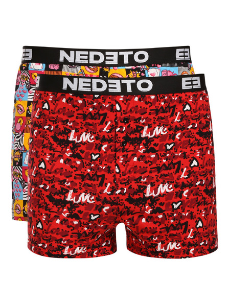 Nedeto Set de două - chiloți Nedeto multicolor pentru bărbați