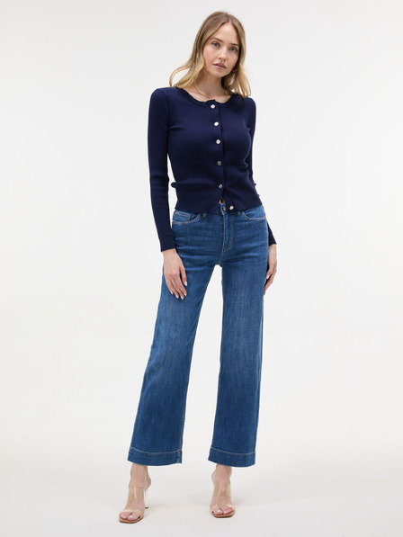 Orsay Blugi pentru femei albaștri wide leg ORSAY