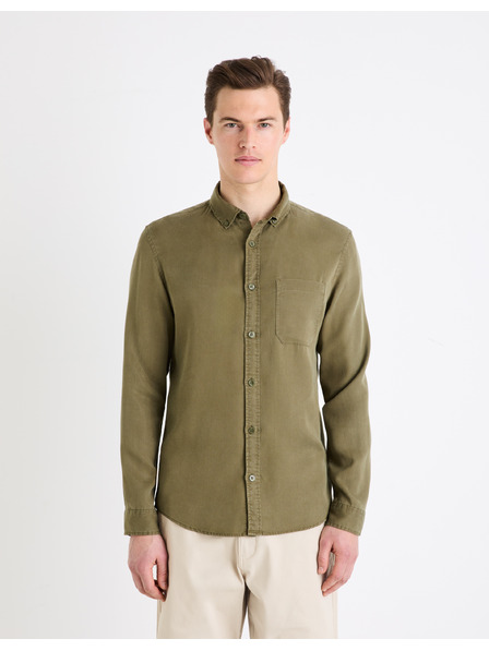 Celio Tricou kaki pentru bărbați Celio Gacocel