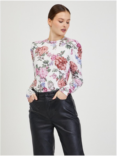Orsay Bluză albă cu model floral de damă ORSAY