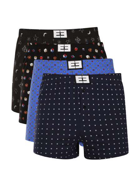 Nedeto Set de patru - boxeri pentru bărbați Nedeto multicolori