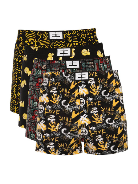 Nedeto Set de patru - boxeri pentru bărbați Nedeto multicolori
