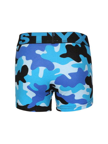 Styx Boxeri copii Styx art bandă sportivă cămuflaż albastru
