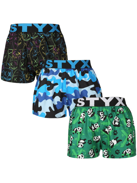 Styx Set de trei - chiloti copii Styx art elastic sport multicolor