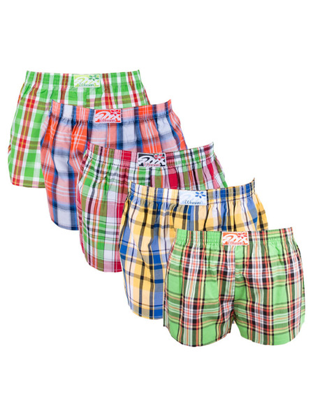 Styx Set de cinci - chiloti femeiți Styx bandă elastică clasică multicolori