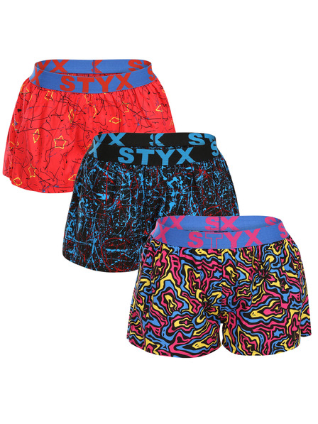 Styx Set trei - chilot dama Styx art elastic sportiv multicolor