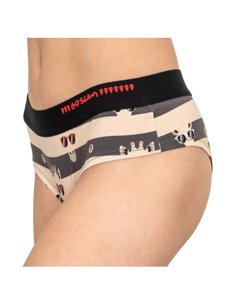 69slam Chiloți damă 69SLAM boxer bamboo giraffe stripes