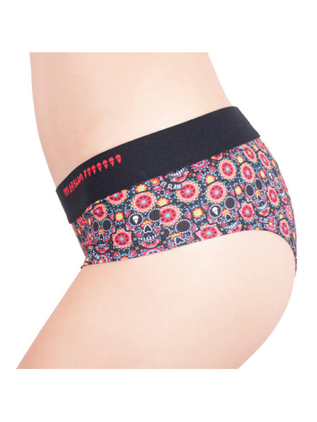 69slam Chiloti damă 69SLAM boxer flower skull
