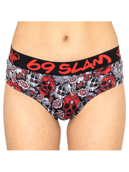 69slam Chiloti damă 69SLAM boxer bambus roșu sugar crane