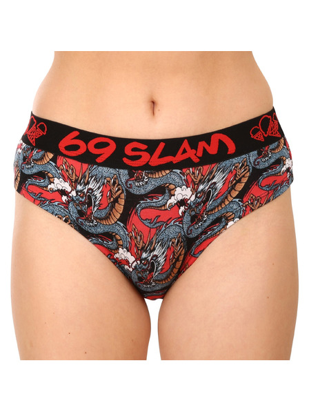 69slam Chiloti damă 69SLAM moon dragon roșu