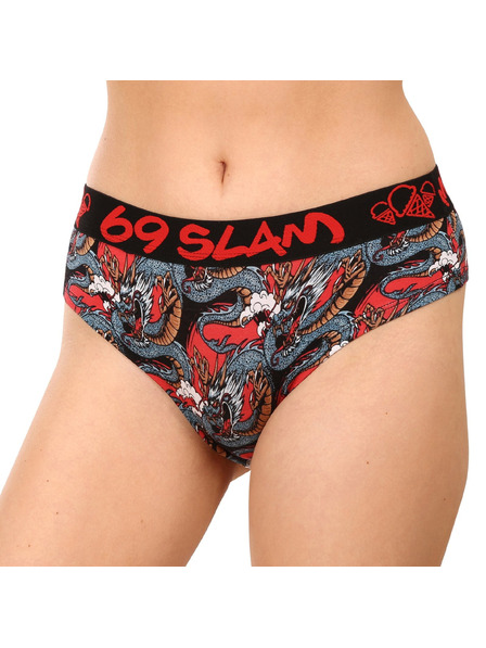 69slam Chiloti damă 69SLAM moon dragon roșu