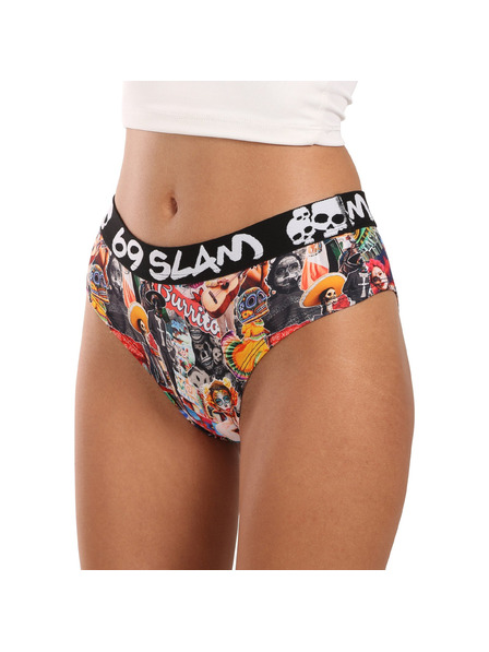 69slam Chiloti pentru femei 69SLAM luna MEXICOLLAGE
