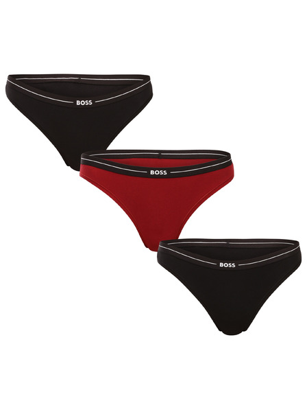 BOSS Set trei - Tanga pentru femei BOSS multicolor