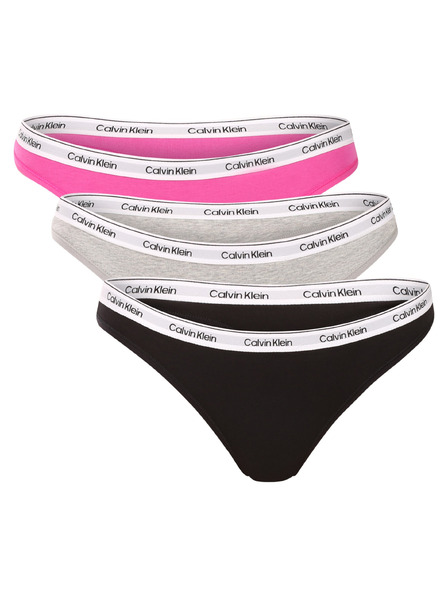 Calvin Klein Set trei - Tanga pentru femei Calvin Klein multicolor