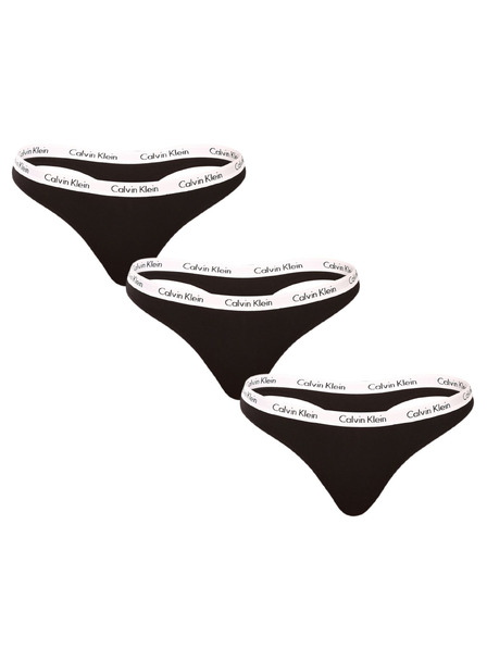 Calvin Klein Set de trei - tanga neagră Calvin Klein pentru femei