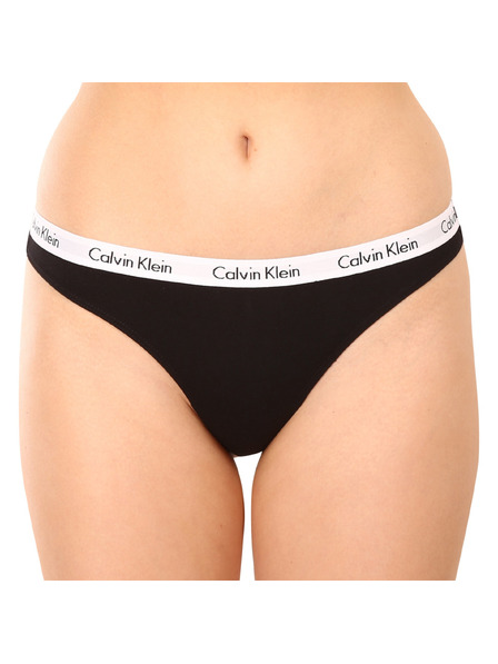 Calvin Klein Set de trei - tanga neagră Calvin Klein pentru femei