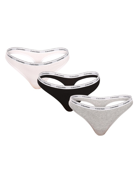 Calvin Klein Set trei - Tanga pentru femei Calvin Klein multicolor