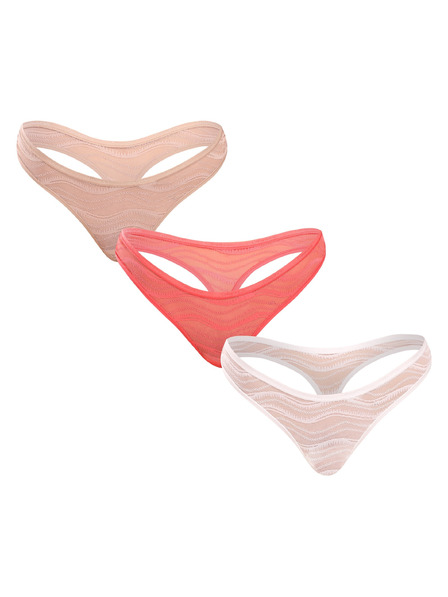 Calvin Klein Set trei - Tanga pentru femei Calvin Klein multicolor
