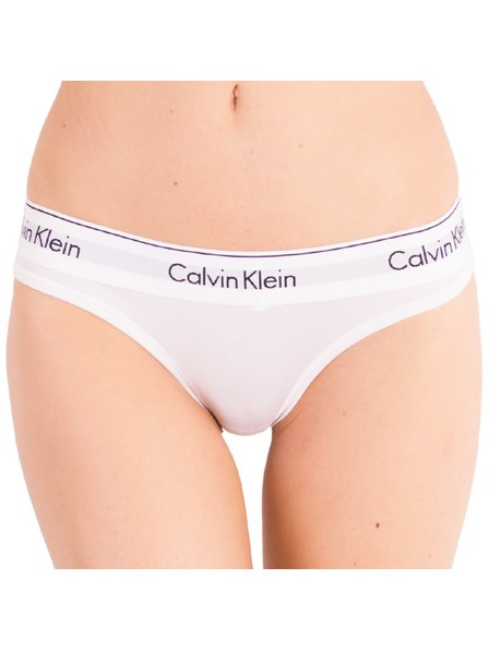 Calvin Klein Tanga albă Calvin Klein pentru femei